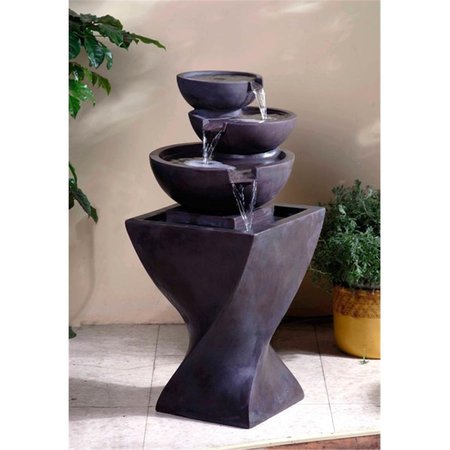 PROPATION Modern Tier Bowls Indoor Water Fountain PR2593773